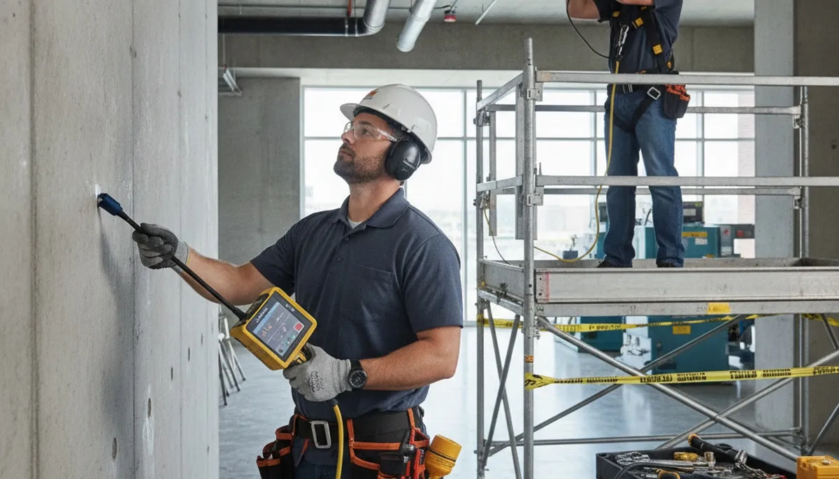 Leak detection plumber inspecting Sacramento, CA home for hidden water leaks