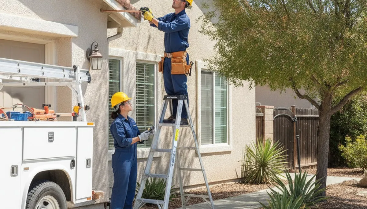 Sacramento, CA plumber repairing residential plumbing for a local plumbing repair service