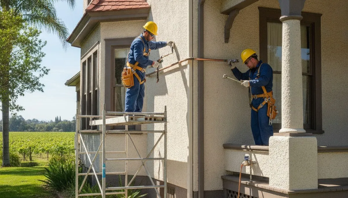 Sacramento, CA plumber repairing a residential plumbing issue for local plumbing service customers