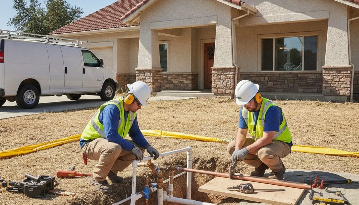 Plumber repairing sink in Sacramento, CA for reliable plumbing repair service