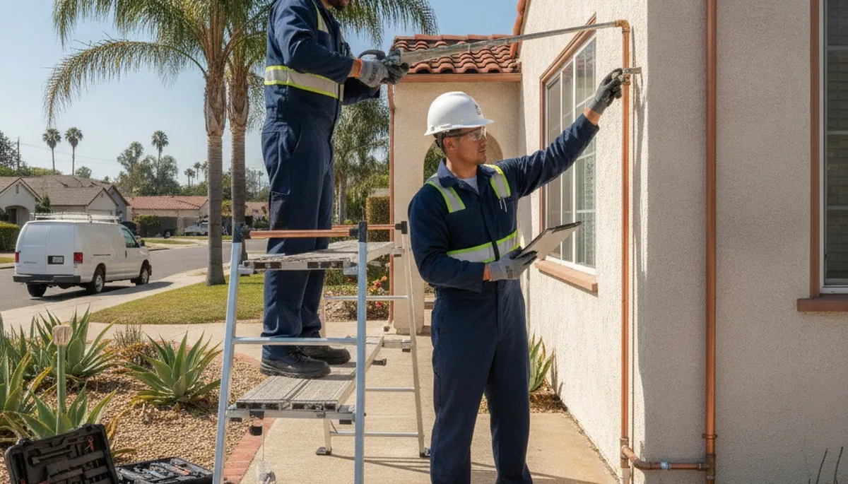 Plumber repairing a leak in Sacramento, CA for trusted plumbing repair service