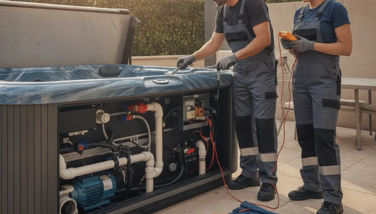 Sacramento, CA spa repair service by On Call Plumbers for home spa maintenance and plumbing repairs