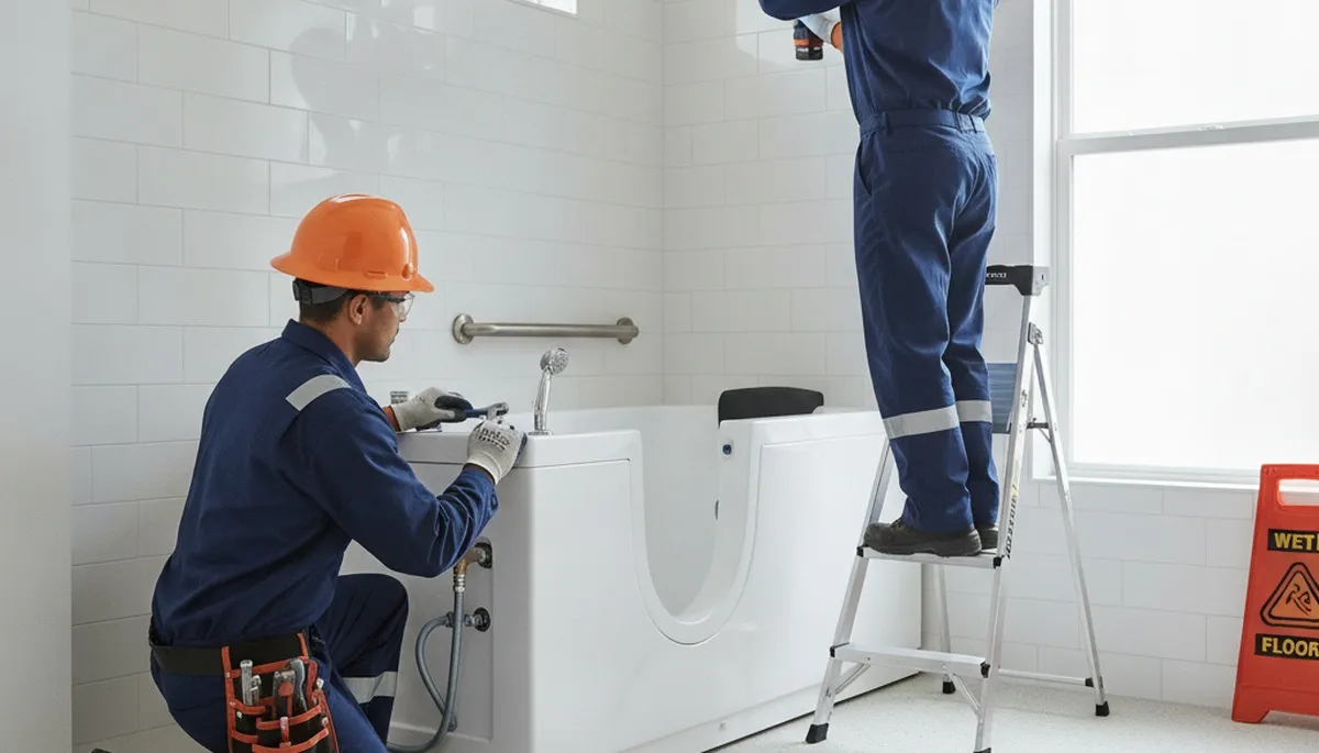 Walk-in tub installation for Sacramento, CA homeowners by On Call Plumbers